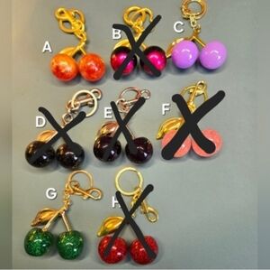 BUY NOW 1 Cherry Keychain Bag Charm